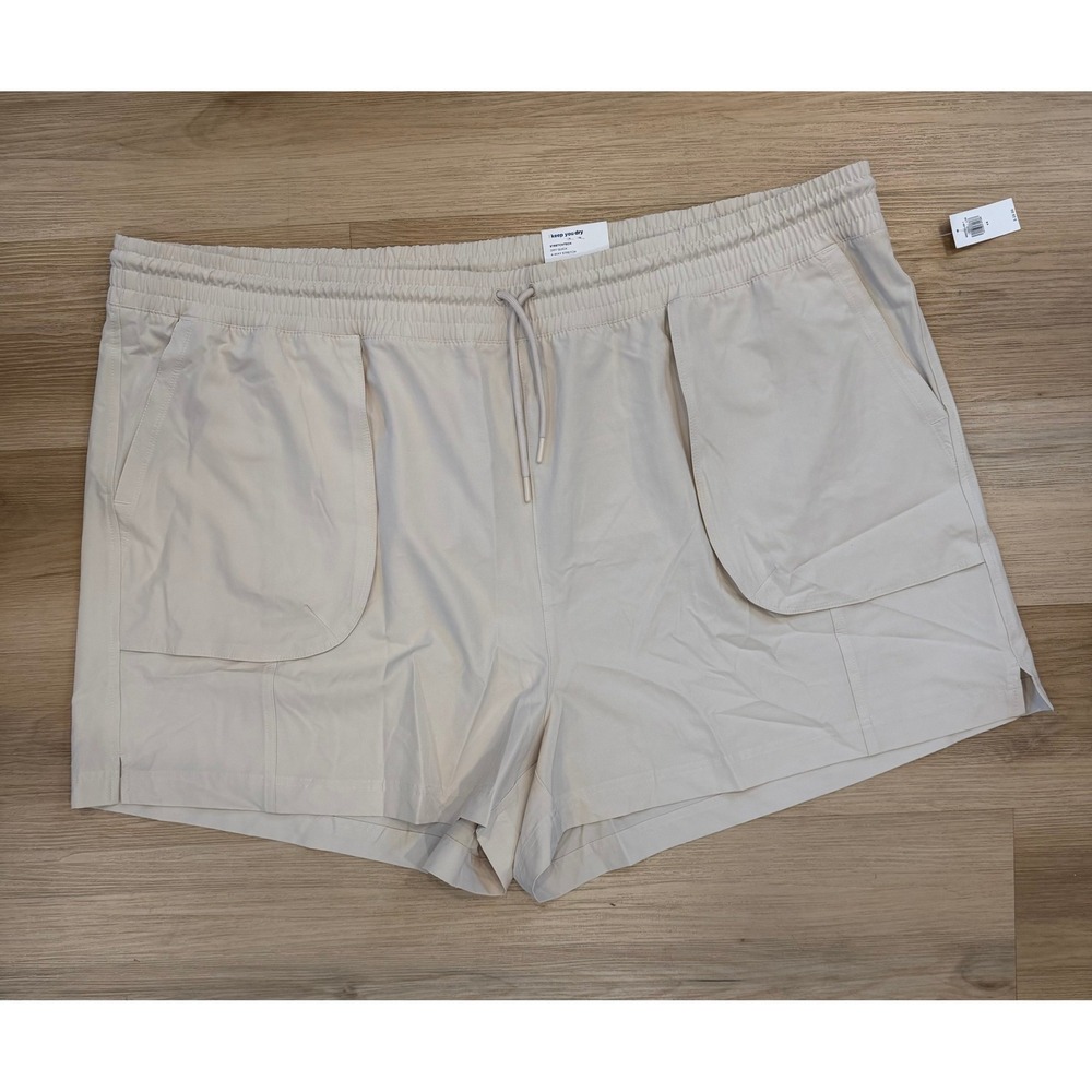 Old Navy Active Women's Beige Shorts Stretchtech Dry Quick Plus Size 4X